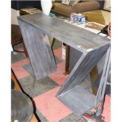 BOUTIQUE DESIGNER SOFA TABLE, 55"X16"X34.5".