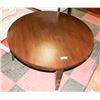 Image 1 : BOUTIQUE ROUND WOOD TONE COFFEE TABLE.