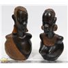 Image 1 : HANDCARVED AFRICAN MAN WOMAN WOOD STATUES