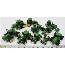 10 DIECAST JOHN DEERE TRACTORS