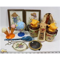 FLAT OF VINTAGE LADIES COLLECTIBLES