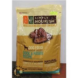 SIMPLY NOURISH DOG FOOD DUCK & POTATO RECIPE 24LBS