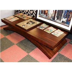BOUTIQUE TIGER WOOD STYLE LARGE COFFEE TABLE