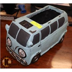 SOLAR LIGHT BUS PLANTER 42X22X23CM