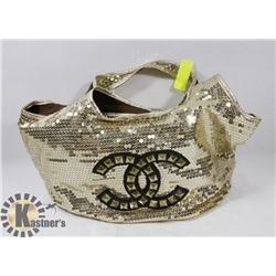 CHANEL REPLICA GOLD SEQUIN BAG