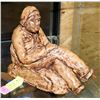 Image 1 : VINTAGE CHALKWARE SCULPTURE OF MAN RESTING ON