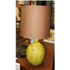 Image 1 : BOUTIQUE GREEN CERAMIC CRACKLE STYLE LAMP