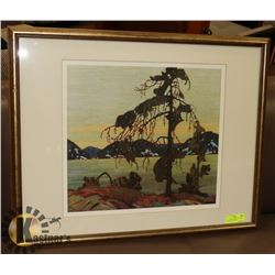 A.Y.  JACKSON GROUP OF 7 PRINT FRAMED AND MATTED
