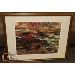 A.Y.  JACKSON GROUP OF 7 PRINT FRAMED AND MATTED