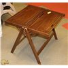Image 2 : VINTAGE WOOD FOLDING TABLE
