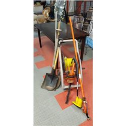 GARDENING PACKAGE INCL WEED EATER, HEDGE TRIMMER