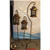 Image 1 : SET OF 3 GARDEN LANTERNS, HAS GLASS MISSING