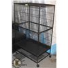 Image 1 : CRITTER/BIRD CAGE WITH 2 DOORS, 31"X20.5"X52"H.