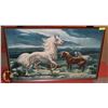 Image 1 : WILD HORSE PRINT 25.5" X 41.5"