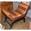 Image 1 : VTE LEATHER STUDDED BENCH.