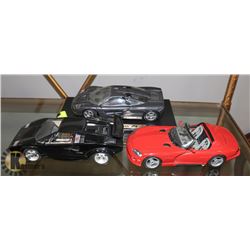 SET OF 3 VINTAGE MAISTO & DURAGO DIE CAST CARS -