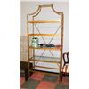 Image 1 : BOUTIQUE GOLD TONE SOLID METAL BOOKSHELF WITH 2/5