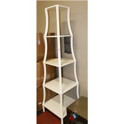 BOUTIQUE WHITE 25X25X83 DESIGNER SHELF
