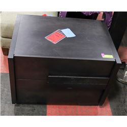 BOUTIQUE HUPPY 2 DRAWER NIGHT STAND, 26"X19"X19".