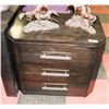 Image 1 : BOUTIQUE 3 DRAWER NIGHT STAND WITH SILENT
