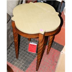 BOUTIQUE 2 TONE END TABLE. FURNITURE