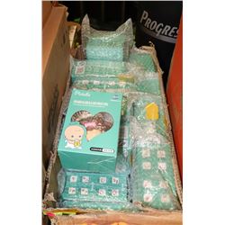 BOX OF CRYSTAL GLASS BOTTLES