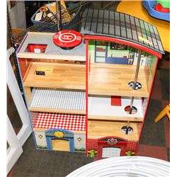 KIDCRAFT WOOD FIRE STATION 3' X 26"