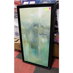 ABSTRACT FRAMED CANVAS PICTURE.
