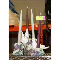 DOVE CANDLE HOLDER SET