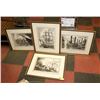 Image 1 : LOT OF 4 FRANKLIN MINT CLIPPER SHIP FRAMED &