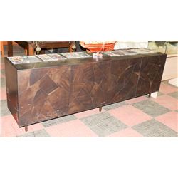 BOUTIQUE METAL DESIGNER 4 DOOR SIDEBOARD,