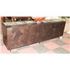 BOUTIQUE METAL DESIGNER 4 DOOR SIDEBOARD,