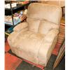 Image 1 : NEW MOCHA FABRIC ROCKING RECLINING CHAIR