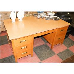 VINTAGE ARBORITE TOP OFFICE DESK