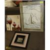 Image 1 : LOT OF 3 PICTURES - TULIP, ROCKS AND SPARKS BY THE