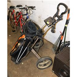 BAG BOY F4 GOLF CART & SUN MOUNTAIN GOLF BAG