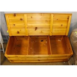 4' WOOD PINE STYLE HOPE CHEST