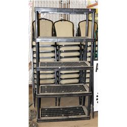 BLACK PLASTIC 6' SHELF