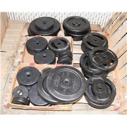 APPROX 300LB OF WEIGHTS FOR WEIGHTLIFTING