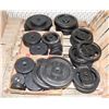 Image 1 : APPROX 300LB OF WEIGHTS FOR WEIGHTLIFTING