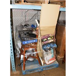 LARGE PALLET OF UNCLAIMED MERCHANDISE