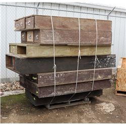 LARGE PALLET OF WOOD TOOL BOXES
