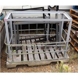 PALLET OF METAL BRACKETS AND FRAMES