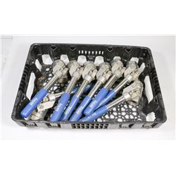 EIGHT 1 INCH BALL VALVES