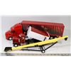 Image 1 : 2 PC 1:35 PETERBILT LONG-HAUL AND GRAIN TRUCK