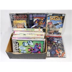 BOX WITH OVER 100 COMICS DC, MARVEL AND MORE.