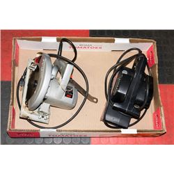 7-1/4" SKIL SAW & CRAFTSMAN BELT SANDER.