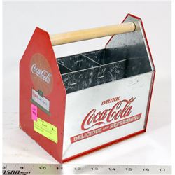 VINTAGE COCA COLA METAL STORAGE CASE
