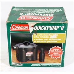 COLEMAN QUICKPUMP II INFLATES & DEFLATES