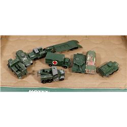 VINTAGE 8 PC LESNEY MILITARY METAL DIECAST